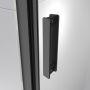 Sealskin INC drzwi prysznicowe 118 cm wnękowe czarny mat/szkło przezroczyste XI101206195100 zdj.2