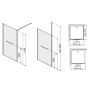 Sanplast Altus PI/ALTIIa Walk-In ścianka prysznicowa 120 cm chrom błyszczący/szkło przezroczyste 600-121-2561-42-401 zdj.2