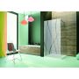 Sanplast TX ścianka prysznicowa walk-in 70 cm srebrny połysk/szkło ze wzorem 600-271-2100-38-231 zdj.1
