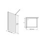Sanplast TX ścianka prysznicowa walk-in 70 cm srebrny połysk/szkło ze wzorem 600-271-2100-38-231 zdj.2