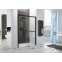 Sanplast Free Zone drzwi prysznicowe 110 cm rozsuwane czarny mat/szkło przezroczyste 600-271-3140-59-401 zdj.3
