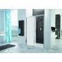 Sanplast Free Zone drzwi prysznicowe 160 cm rozsuwane lewe srebrny połysk/szkło ze wzorem 600-271-3230-38-231 zdj.1