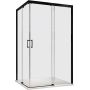 Sanplast Free Zone kabina prysznicowa 90x80 cm prostokątna czarny mat/szkło przezroczyste 600-271-3620-59-401 zdj.1