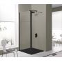 Sanplast Exa Line kabina prysznicowa walk-in 70x33,5 cm czarny mat/szkło przezroczyste 600-540-1260-59-401 zdj.1