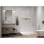 Sanplast Exa Line ścianka prysznicowa walk-in 70 cm biały mat/szkło przezroczyste 600-540-1410-24-401 zdj.1