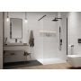 Sanplast Exa Line ścianka prysznicowa walk-in 140 cm czarny mat/szkło przezroczyste 600-540-1480-59-401 zdj.1