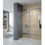 Sanplast Exa Line ścianka prysznicowa walk-in 80 cm srebrny połysk/szkło przezroczyste 600-540-1520-38-401 zdj.5
