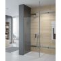 Sanplast Exa Line ścianka prysznicowa walk-in 90 cm srebrny połysk/szkło przezroczyste 600-540-1530-38-401 zdj.4
