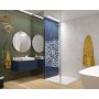 Sanplast Exa Line ścianka prysznicowa walk-in 140 cm srebrny połysk/szkło ze wzorem 600-540-1580-38-151 zdj.1