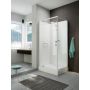 Sanplast Classic II Mineral kabina z brodzikiem i zestawem prysznicowym 80x80 cm kwadratowa biały połysk/szkło przezroczyste 602-011-0122-01-4B1 zdj.1