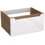 Strama Lupo szafka 59,5x45,6x30 cm podumywalkowa wisząca biały połysk/dąb craft złoty 22.103.00 zdj.1