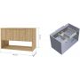 Strama Tibu szafka 80x48,3x51,7 cm podumywalkowa wisząca dąb craft 48.101.25 zdj.2