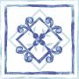 Savoia Vietri Decoro Blue Mix Lucido dekor ścienno-podłogowy 22x22 cm biało-niebieski zdj.8
