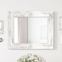 Styler Jyvaskyla lustro 86x60 cm prostokątne rama bielone przecierane drewno mat LU-01214 zdj.4