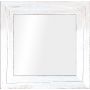 Styler Jyvaskyla lustro 60 cm kwadratowe rama białe drewno mat LU-01219 zdj.1