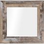 Styler Jyvaskyla lustro 60 cm kwadratowe rama drewniane brązowe klepki mat LU-01221 zdj.1