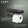 Tiger Carv uchwyt na papier toaletowy z półką czarny 800240 zdj.7
