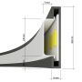 Thoro Lighting Rio lampa wisząca 1x50W LED czarna TH.118 zdj.4