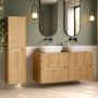Uptrend Mavi szafka 35x27x130 cm boczna wisząca dąb hikora naturalna 012-SW40-02 zdj.5