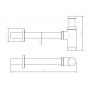Uptrend Tiana syfon do umywalki butelkowy czarny 400110525 zdj.2