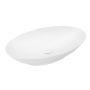 Uptrend Mona umywalka 67x42 cm nablatowa owalna biały połysk TR41280 zdj.1