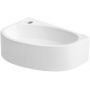 Uptrend Avo umywalka 42x29 cm półokrągła ścienna lewa biała TR4519A zdj.4