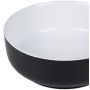 Uptrend Sofia umywalka 38,5x38,5 cm nablatowa okrągła czarny połysk/biały połysk UP4003H-2-B18+B20 zdj.4