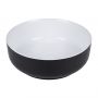 Uptrend Sofia umywalka 38,5x38,5 cm nablatowa okrągła czarny połysk/biały połysk UP4003H-2-B18+B20 zdj.5