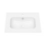 Uptrend Venta umywalka 61x47 cm meblowa/wpuszczana prostokątna biały połysk UP410-600 zdj.1