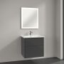 Villeroy & Boch Finero umywalka z szafką 65 cm i lustrem zestaw meblowy glossy grey S00301FPR1 zdj.1
