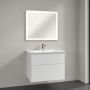 Villeroy & Boch Finero umywalka z szafką 80 cm i lustrem zestaw meblowy glossy white S00302DHR1 zdj.1