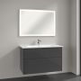 Villeroy & Boch Finero umywalka z szafką 100 cm i lustrem zestaw meblowy glossy grey S00303FPR1 zdj.1
