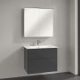 Villeroy & Boch Finero umywalka z szafką 80 cm i szafka lustrzana zestaw meblowy glossy grey S00402FPR1 zdj.1