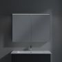 Villeroy & Boch Finero umywalka z szafką 100 cm i szafka lustrzana zestaw meblowy glossy grey S00403FPR1 zdj.6