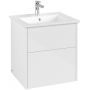 Villeroy & Boch Finero umywalka z szafką 60 cm zestaw meblowy glossy white S00500DHR1 zdj.1