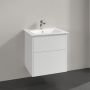 Villeroy & Boch Finero umywalka z szafką 60 cm i lustrem zestaw meblowy glossy white S00300DHR1 zdj.9
