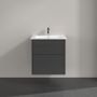 Villeroy & Boch Finero umywalka z szafką 60 cm i lustrem zestaw meblowy glossy grey S00300FPR1 zdj.8