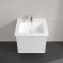Villeroy & Boch Finero umywalka z szafką 65 cm i szafka lustrzana zestaw meblowy glossy white S00401DHR1 zdj.12