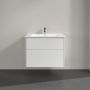 Villeroy & Boch Finero umywalka z szafką 80 cm zestaw meblowy glossy white S00502DHR1 zdj.4