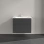 Villeroy & Boch Finero umywalka z szafką 80 cm i szafka lustrzana zestaw meblowy glossy grey S00402FPR1 zdj.13