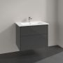 Villeroy & Boch Finero umywalka z szafką 80 cm i lustrem zestaw meblowy glossy grey S00302FPR1 zdj.9