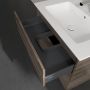 Villeroy & Boch Finero umywalka z szafką 80 cm i szafka lustrzana zestaw meblowy stone oak S00402RKR1 zdj.18