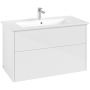 Villeroy & Boch Finero umywalka z szafką 100 cm zestaw meblowy glossy white S00503DHR1 zdj.1