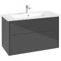 Villeroy & Boch Finero umywalka z szafką 100 cm zestaw meblowy glossy grey S00503FPR1 zdj.1