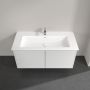 Villeroy & Boch Finero umywalka z szafką 120 cm i szafka lustrzana zestaw meblowy glossy white S00404DHR1 zdj.14