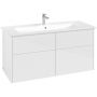 Villeroy & Boch Finero umywalka z szafką 120 cm zestaw meblowy glossy white S00504DHR1 zdj.1