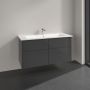 Villeroy & Boch Finero umywalka z szafką 120 cm i lustrem zestaw meblowy glossy grey S00304FPR1 zdj.8