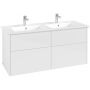Villeroy & Boch Finero umywalka z szafką 130 cm zestaw meblowy glossy white S00505DHR1 zdj.1