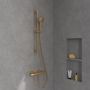 Villeroy & Boch Verve Showers zestaw prysznicowy ścienny złoty szczotkowany TVS10900700076 zdj.5