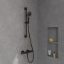 Villeroy & Boch Verve Showers zestaw prysznicowy ścienny czarny TVS109007000K5 zdj.5